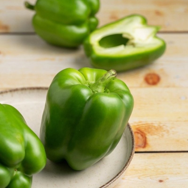 Organic Capsicum Green (शिमला मिर्च) NetQty: 250-350g - Image 3